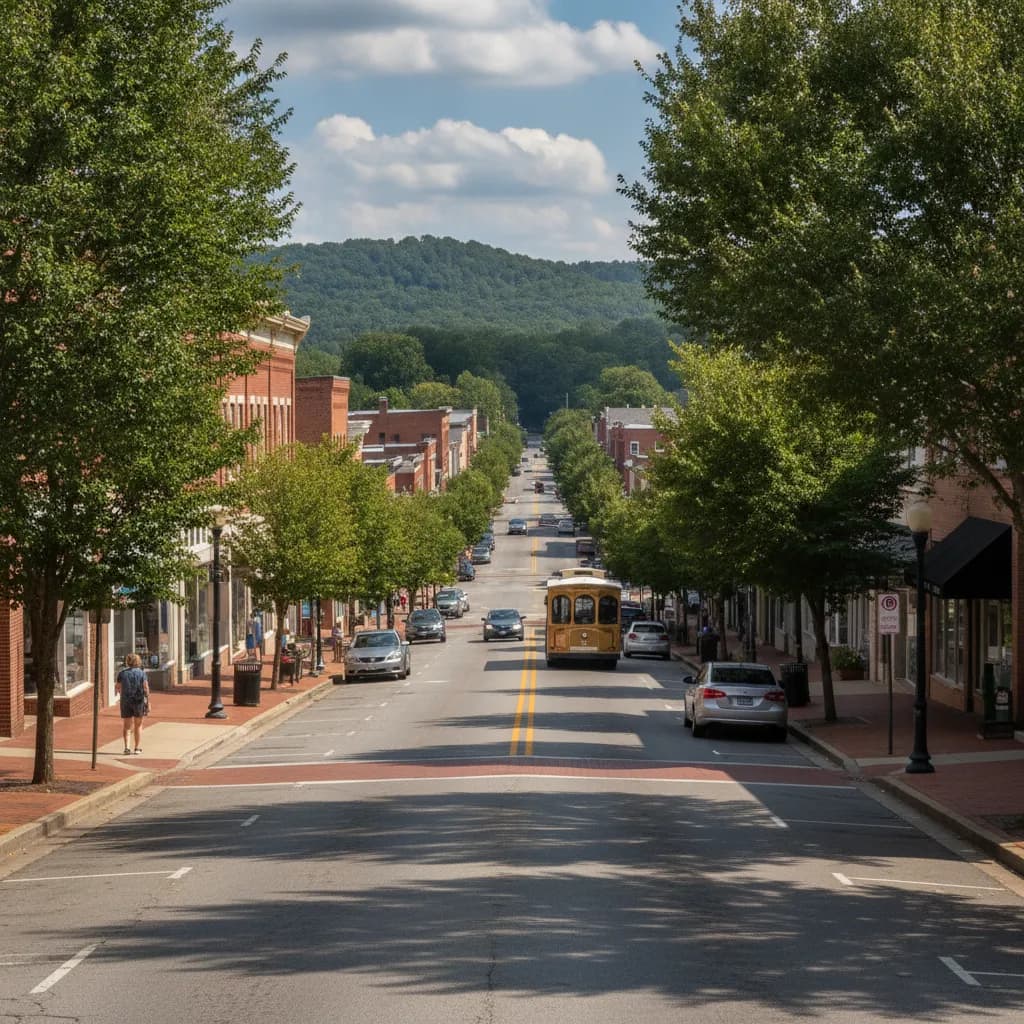 View of Dalton, GA