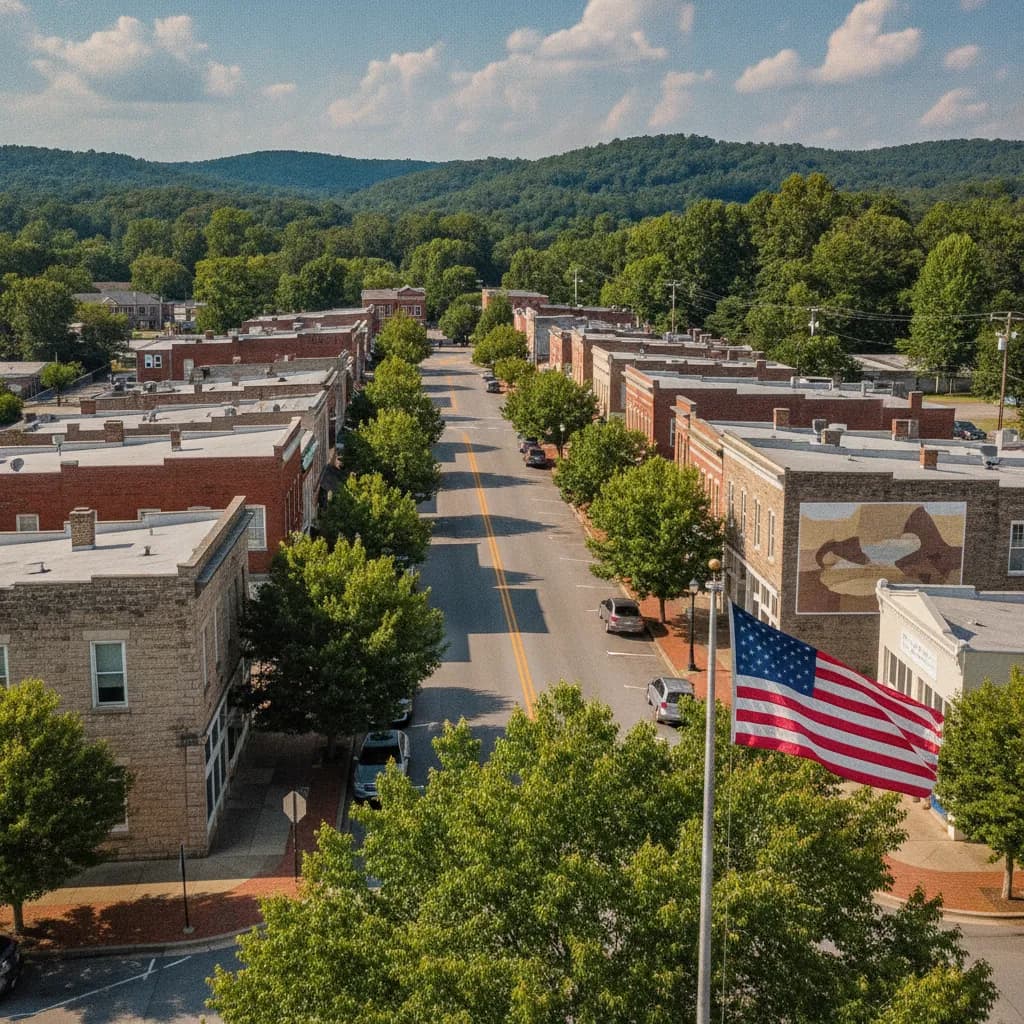 View of Dawsonville, GA