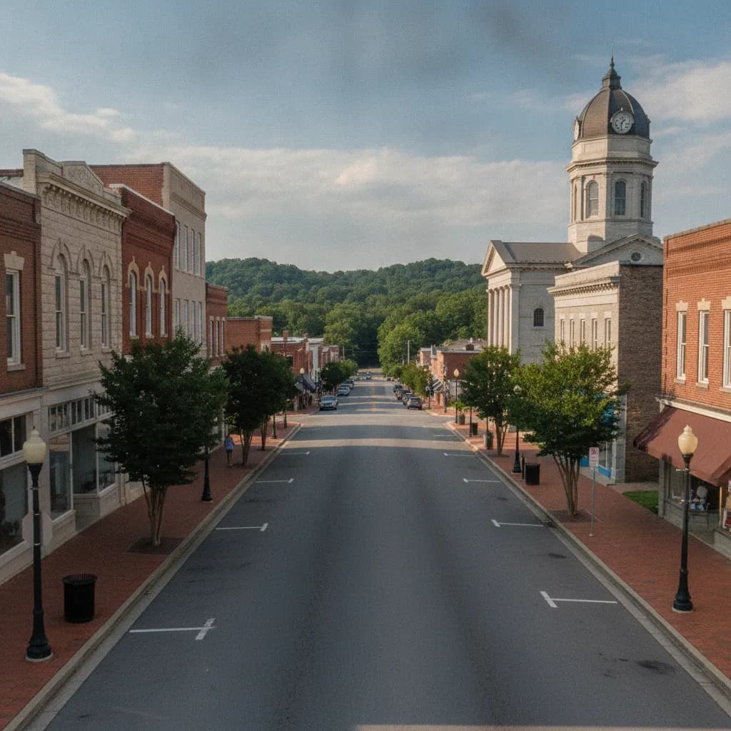 View of Elberton, GA