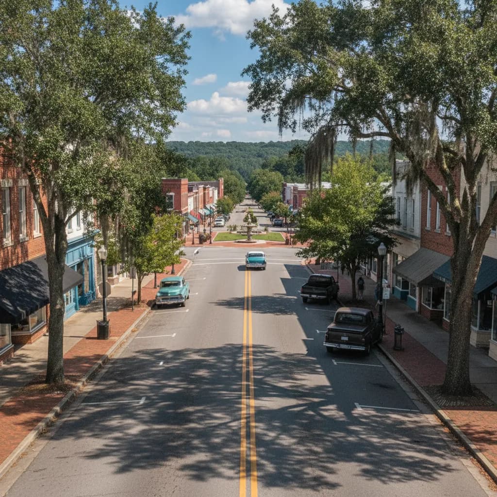 View of Fitzgerald, GA