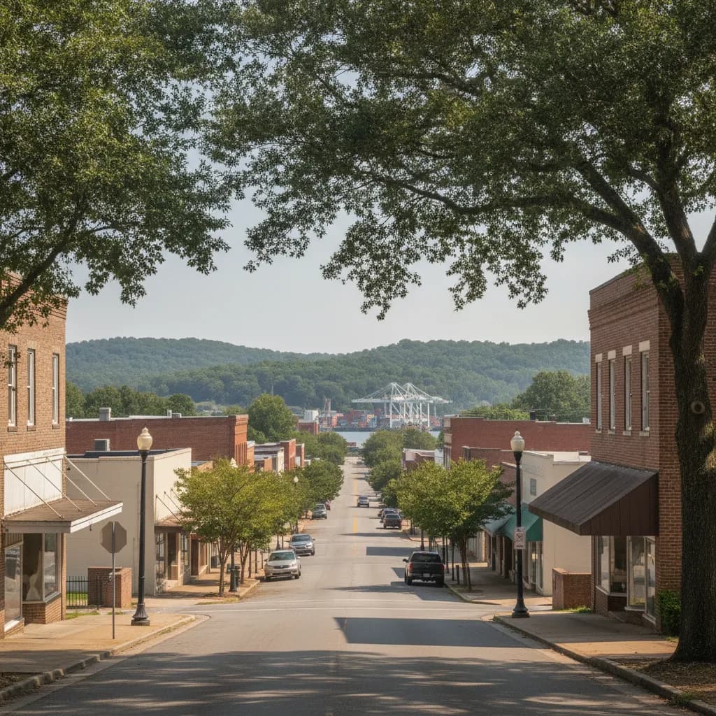View of Garden City, GA