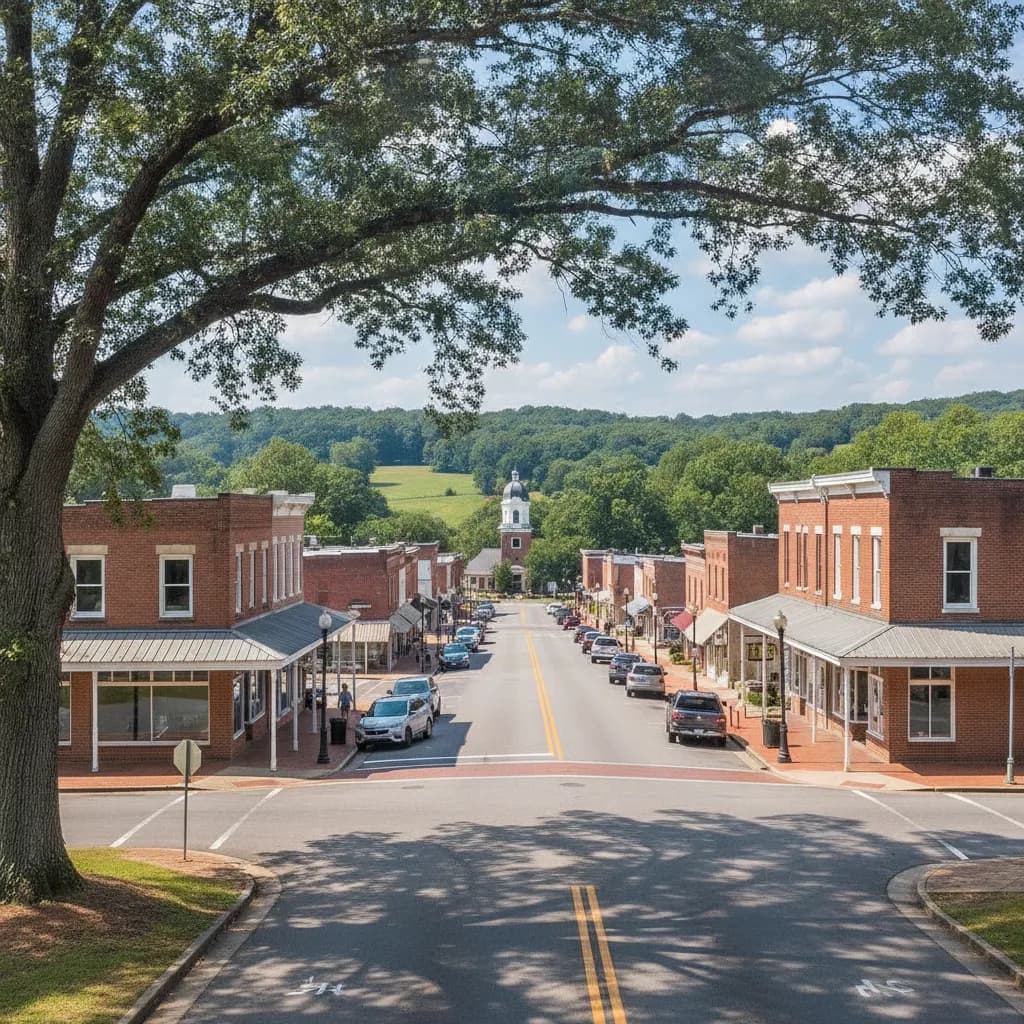 View of Hartwell, GA