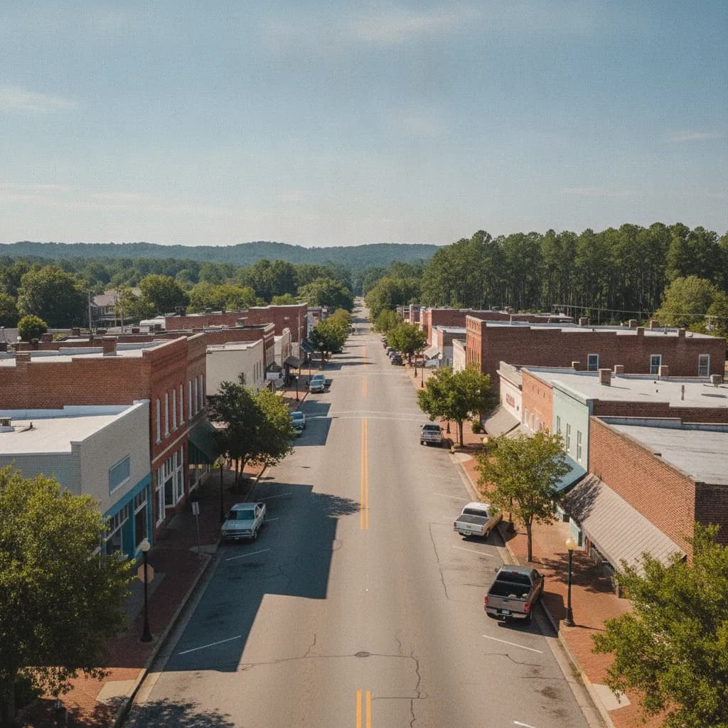 View of Hazlehurst, GA