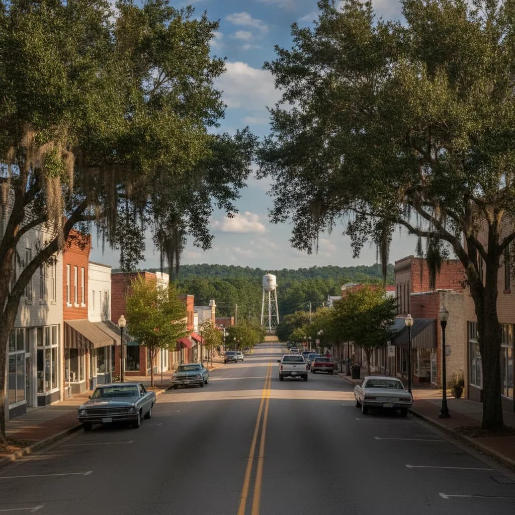 View of Jesup, GA
