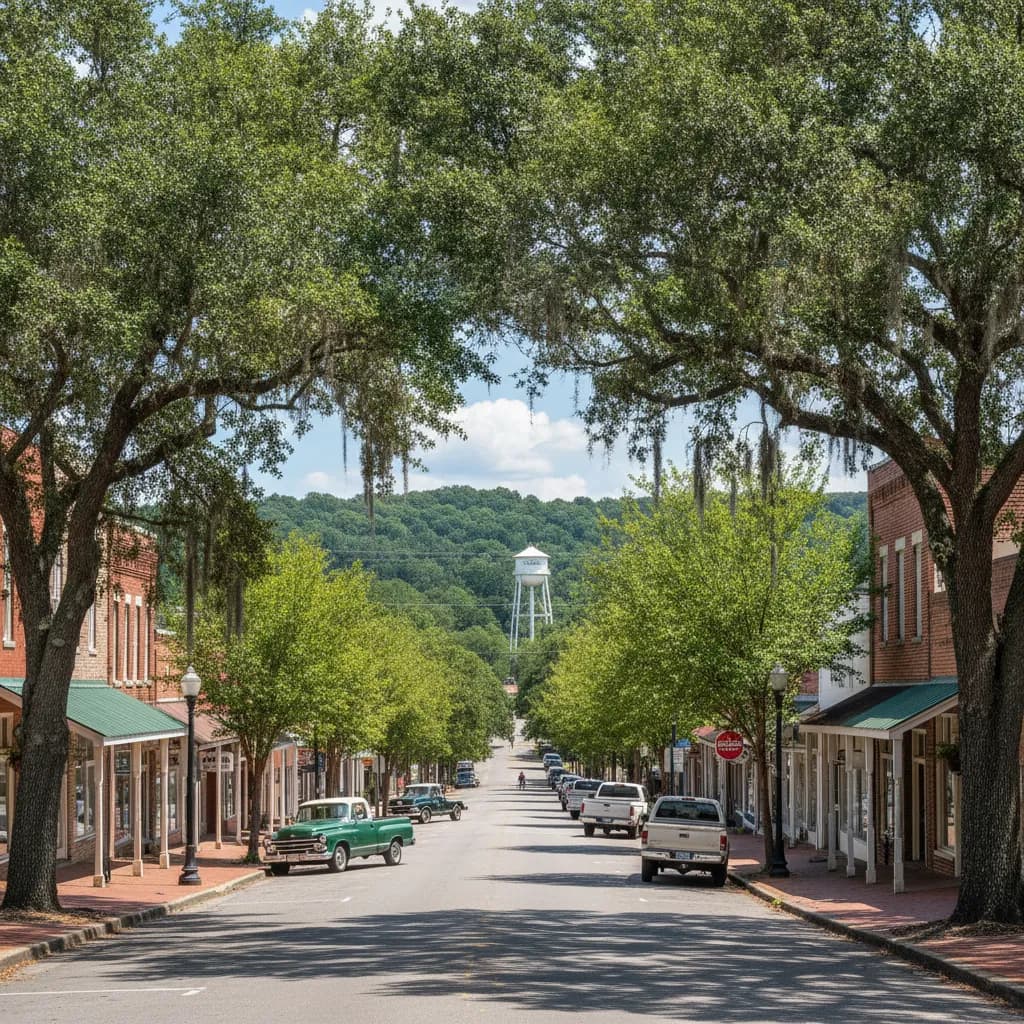 View of Kingsland, GA