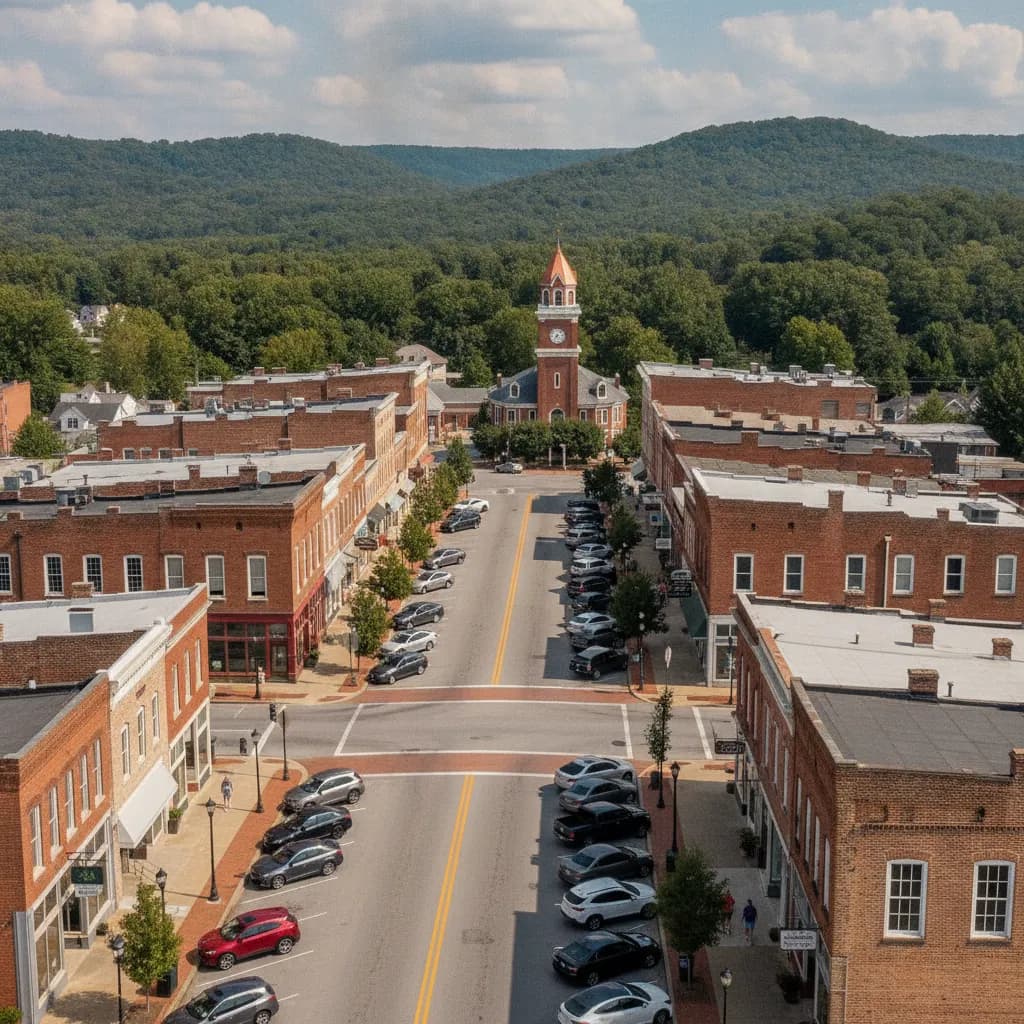 View of LaFayette, GA