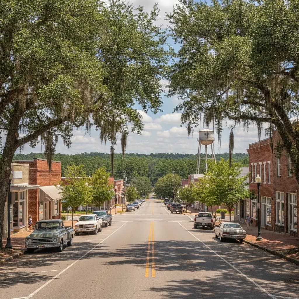 View of McRae-Helena, GA