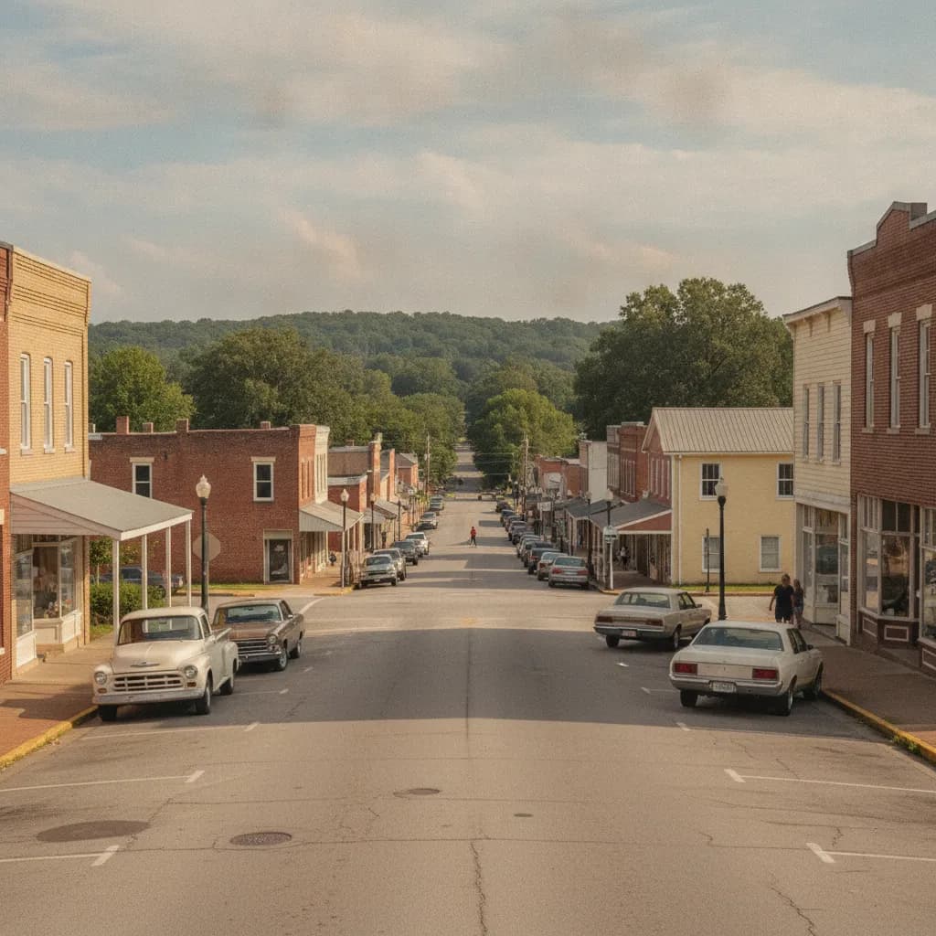View of Metter, GA