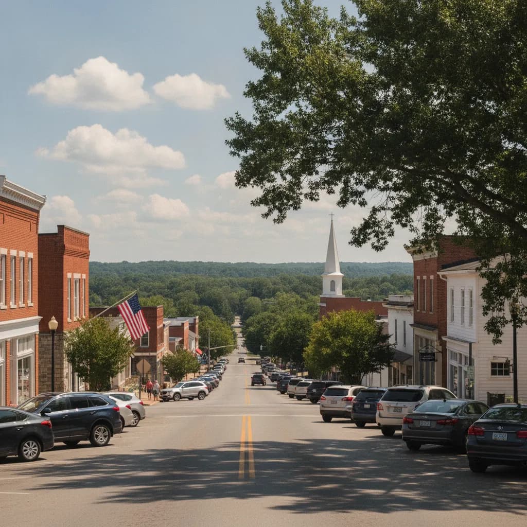 View of Oakwood, GA
