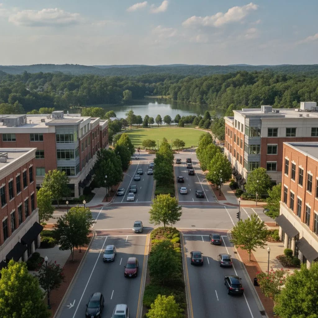 View of Peachtree Corners, GA