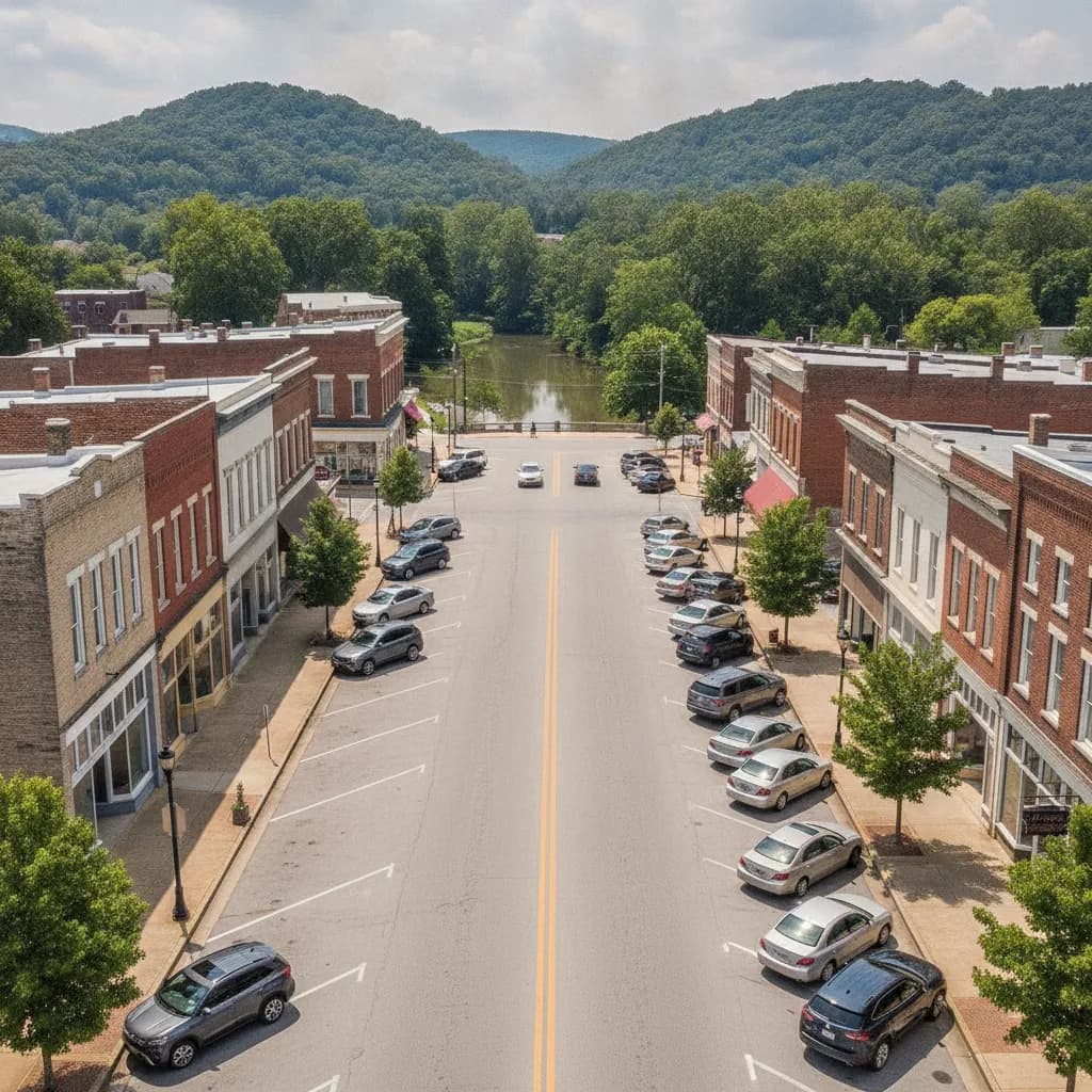 View of Rockmart, GA
