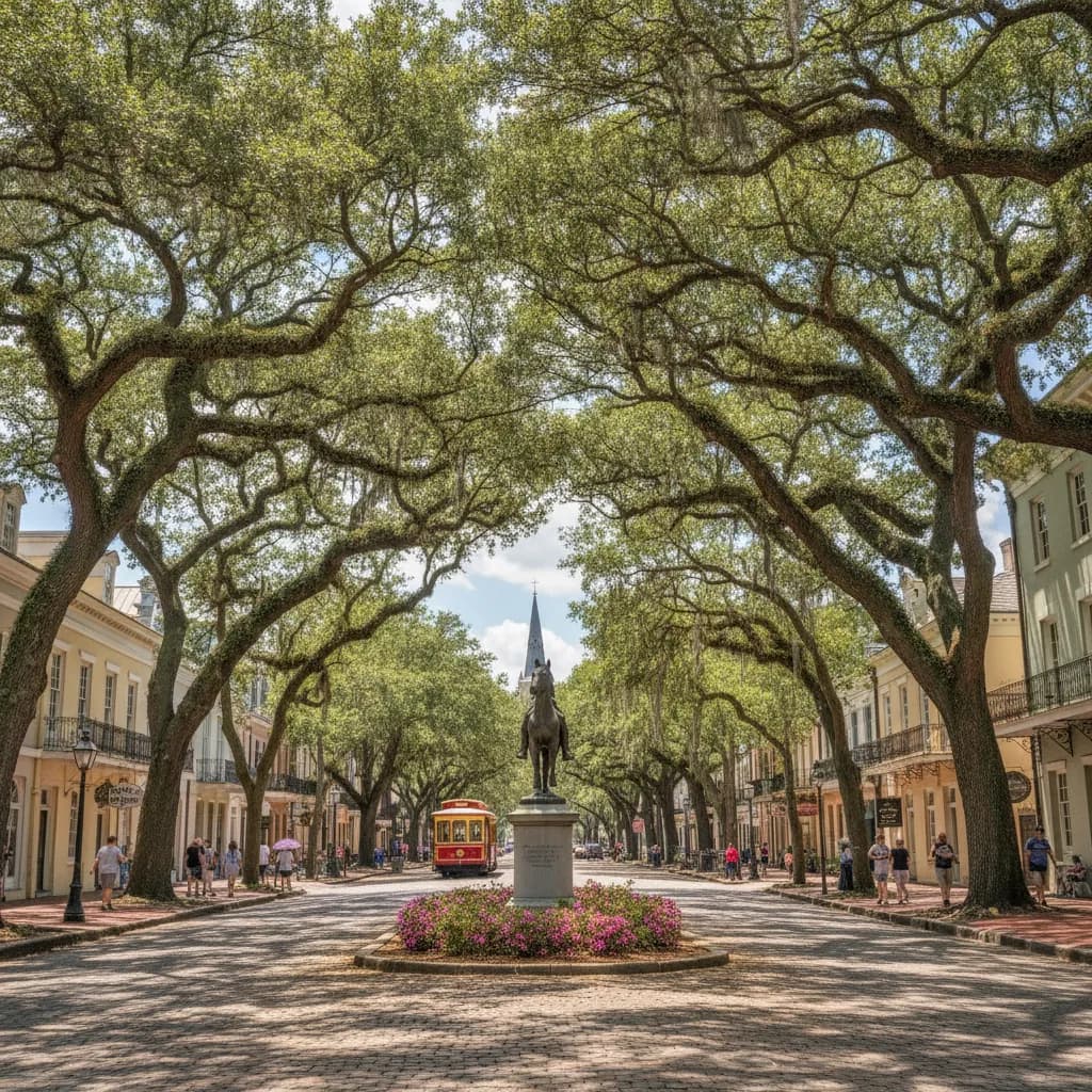 View of Savannah, GA