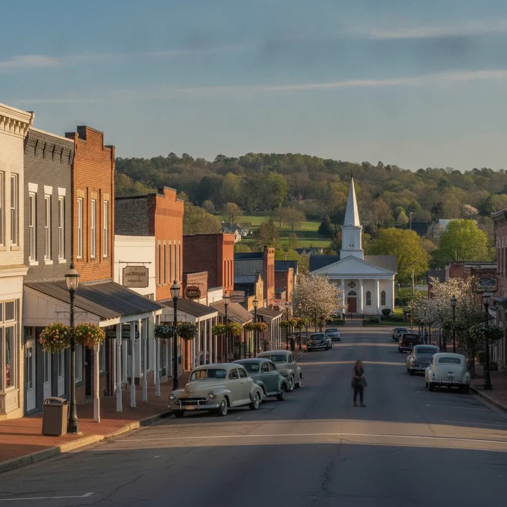 View of Senoia, GA