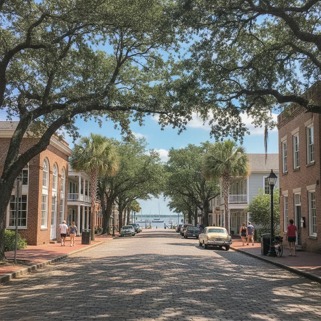 View of St. Marys, GA