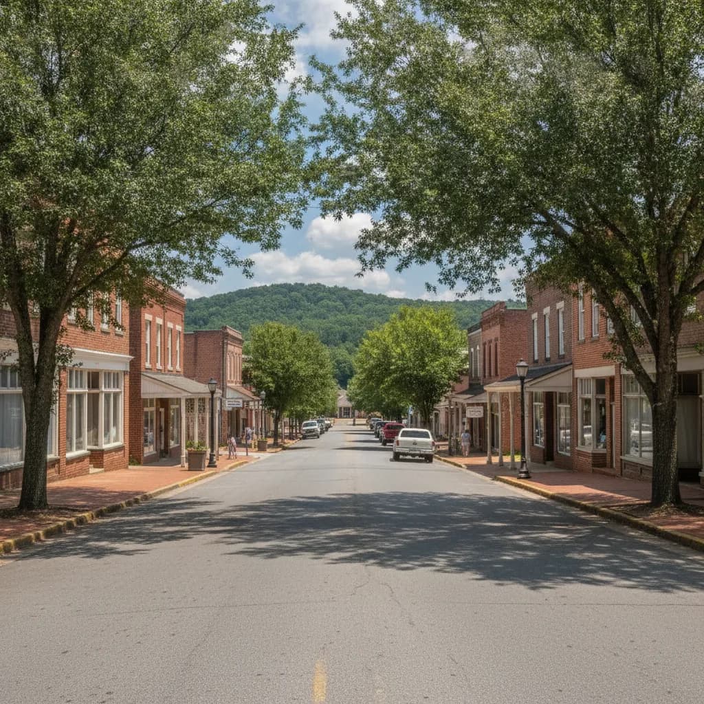View of Summerville, GA