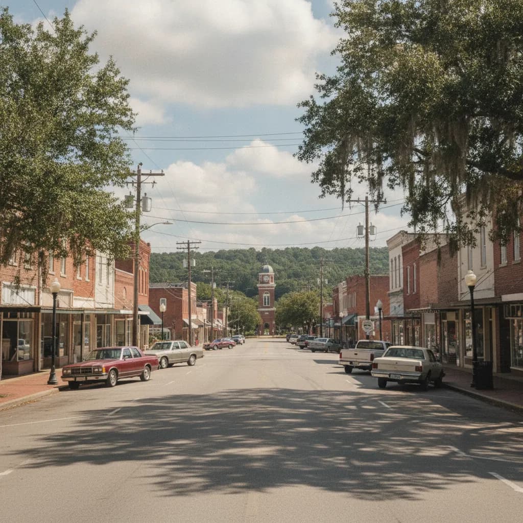 View of Swainsboro, GA