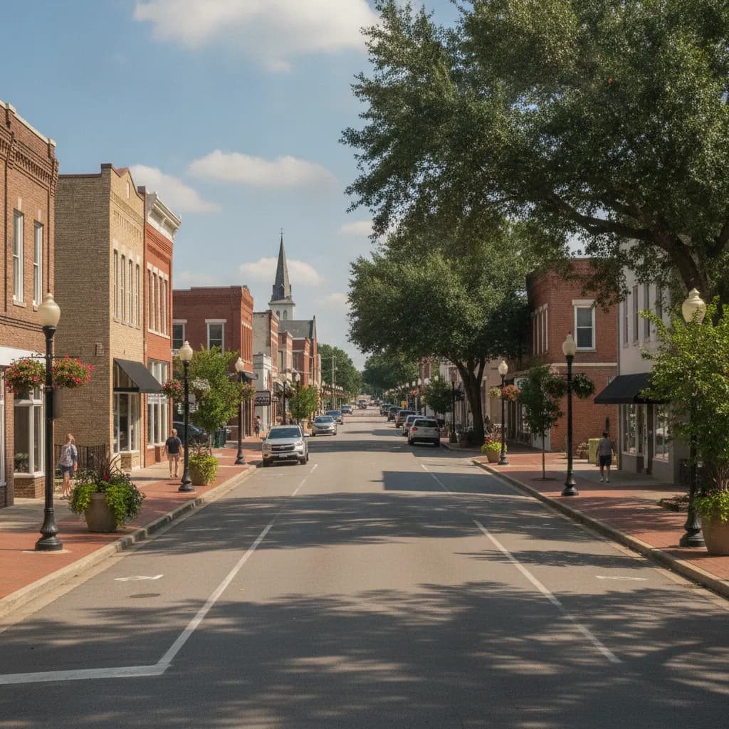 View of Tifton, GA