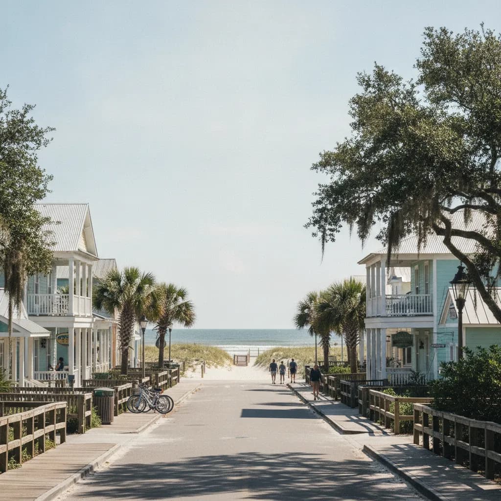 View of Tybee Island, GA