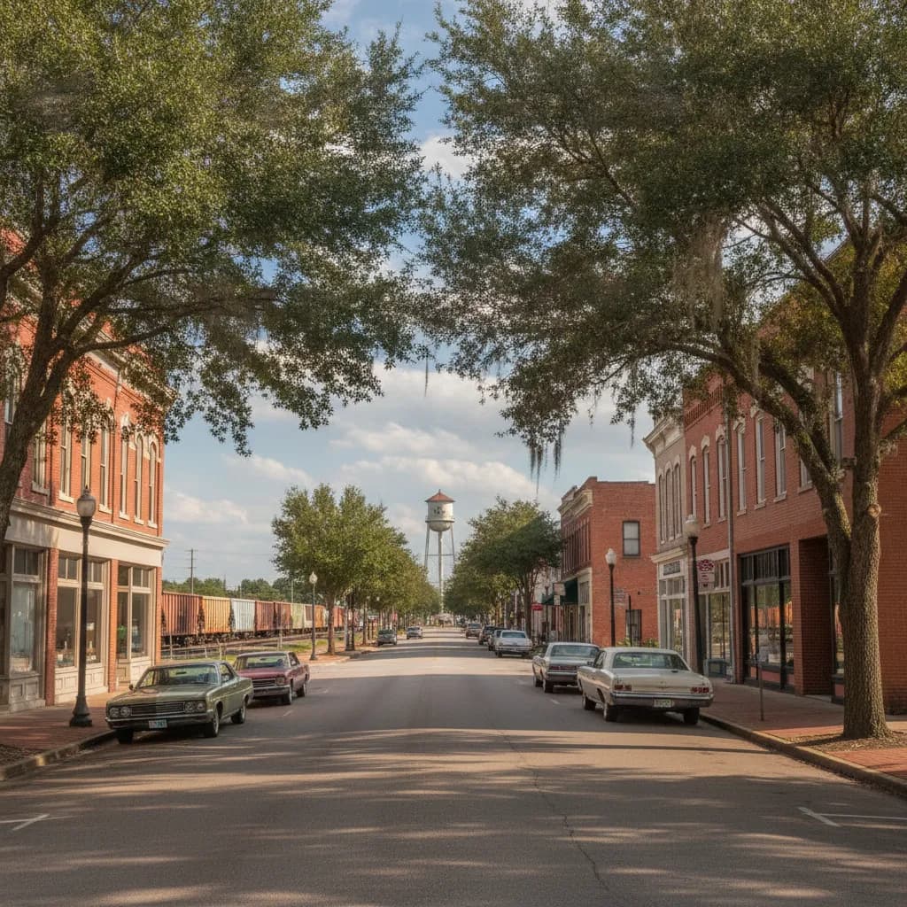 View of Waycross, GA