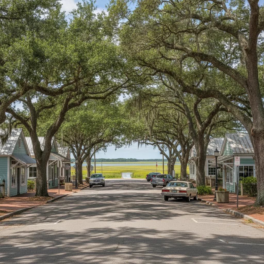 View of Whitemarsh Island, GA