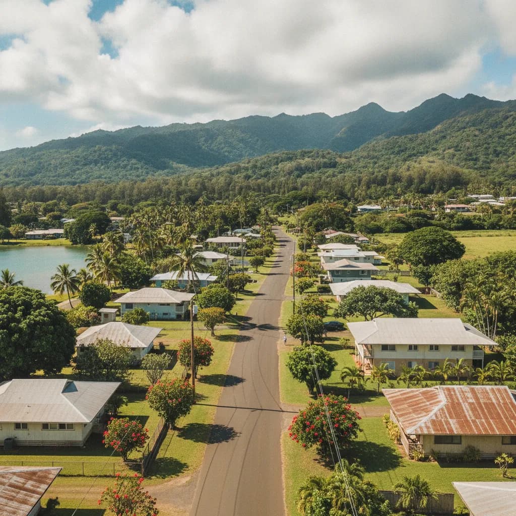View of Ahuimanu, HI