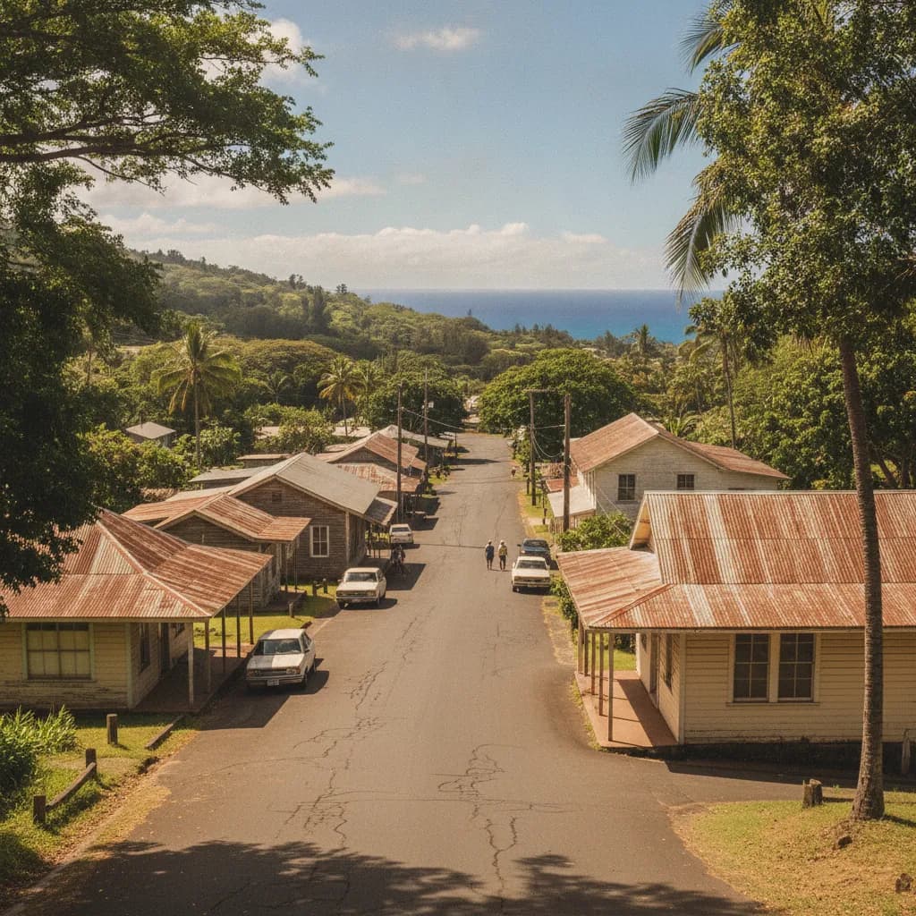 View of Captain Cook, HI