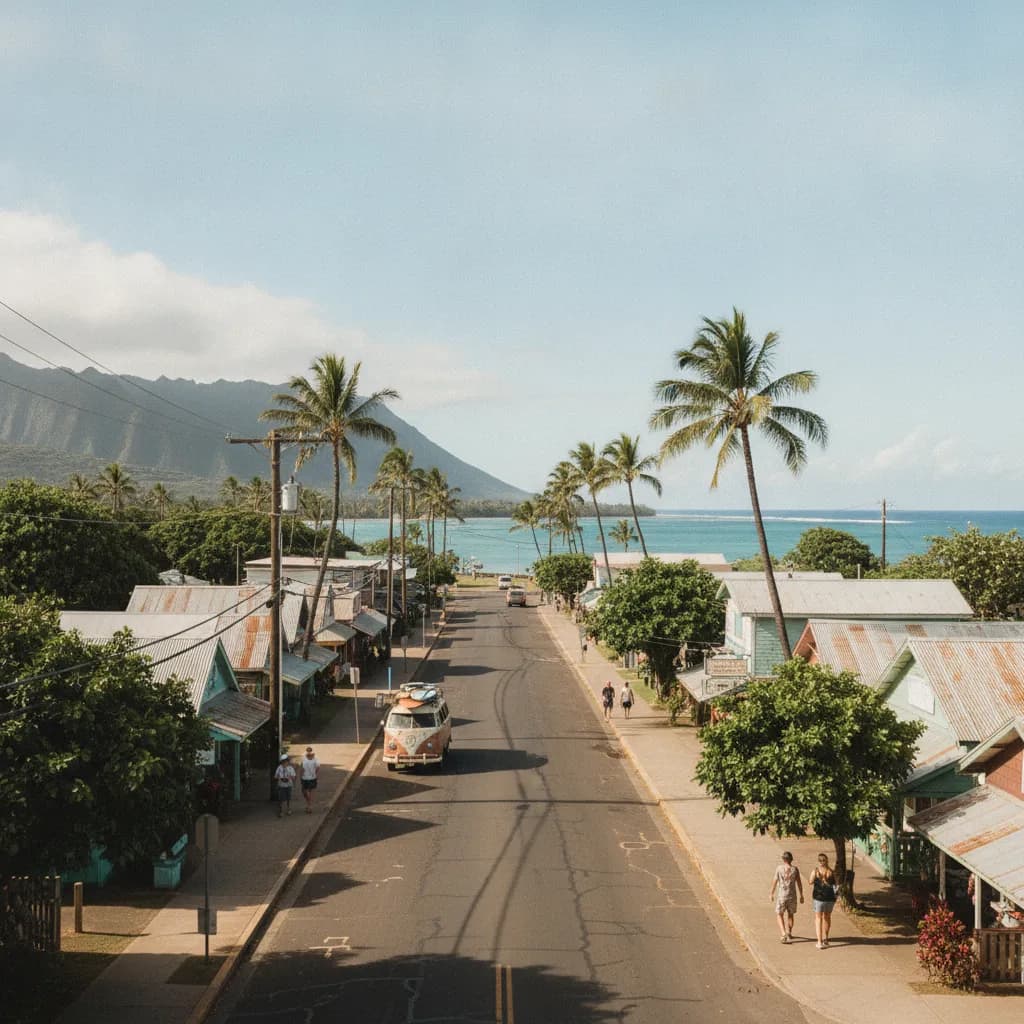 View of Haleiwa, HI