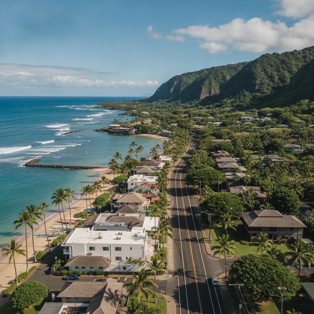 View of Kahaluu-Keauhou, HI