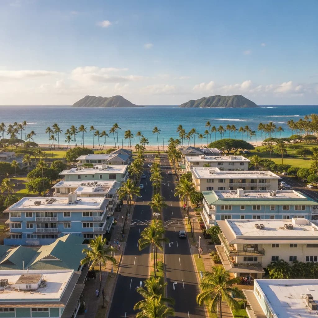 View of Kailua, HI