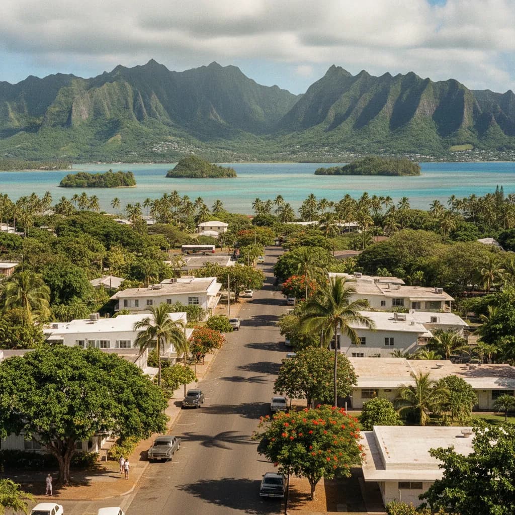 View of Kaneohe, HI
