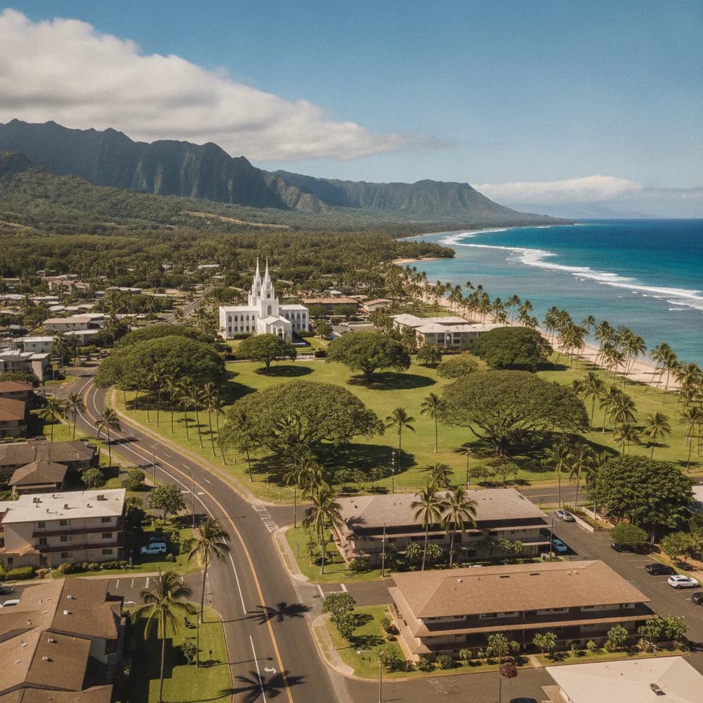 View of Laie, HI