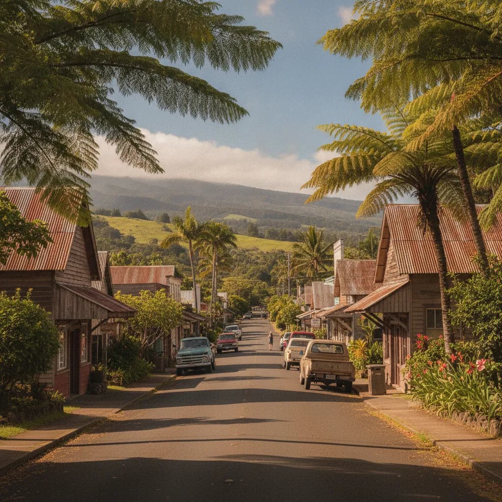 View of Makawao, HI