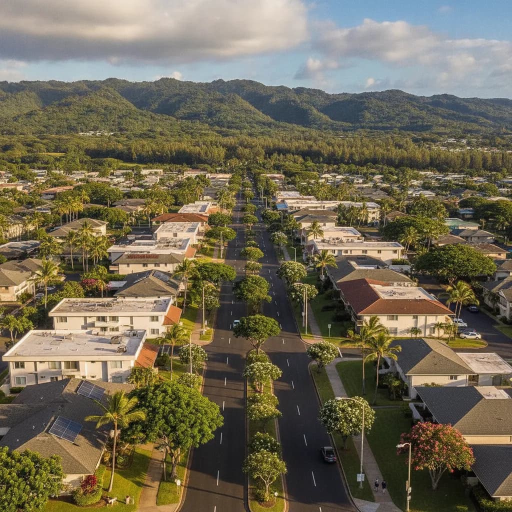 View of Mililani Town, HI