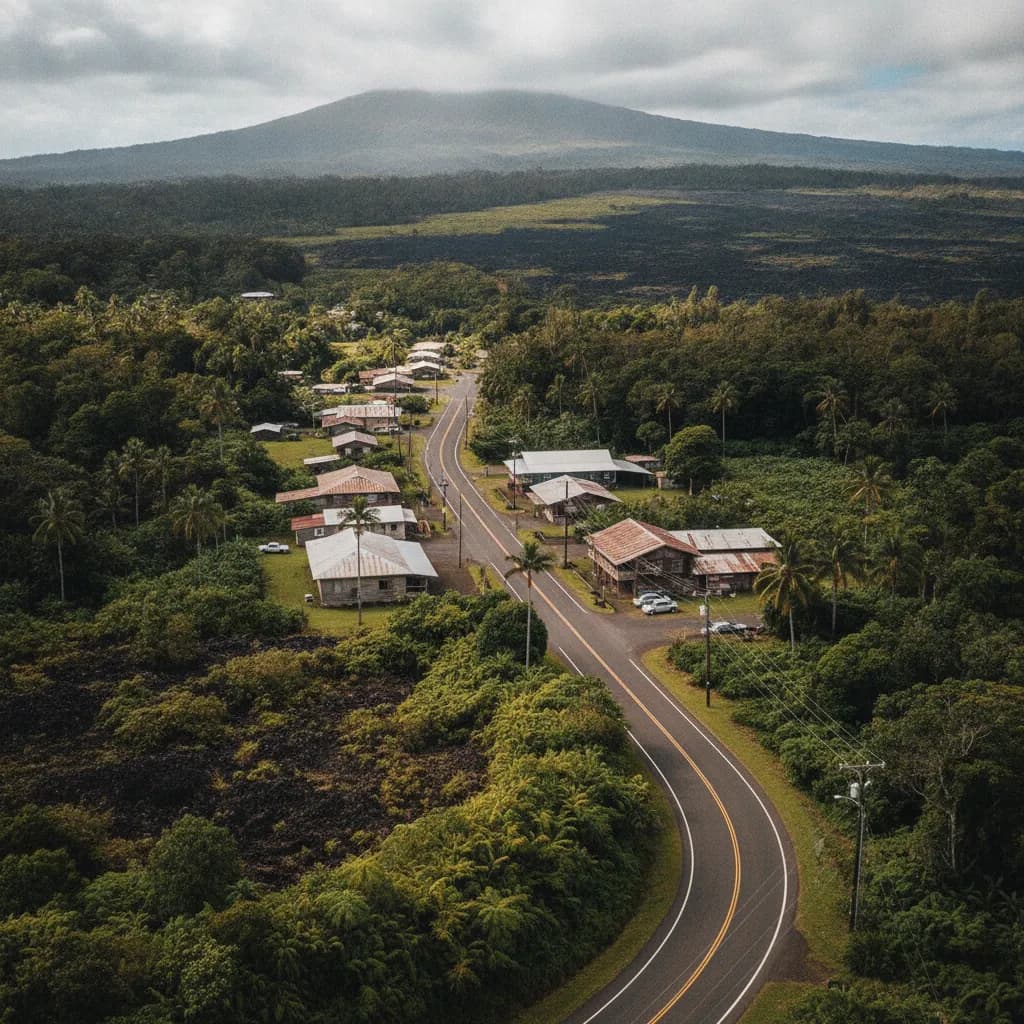 View of Mountain View, HI