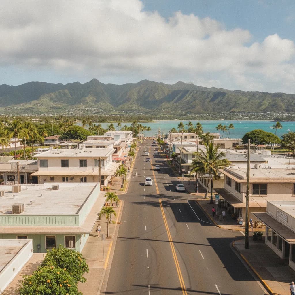 View of Pearl City, HI