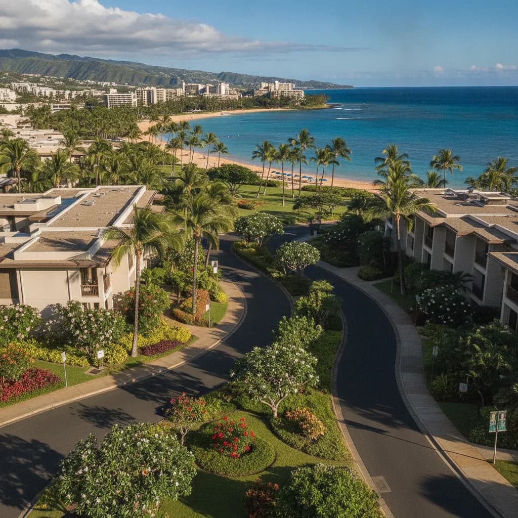 View of Wailea, HI