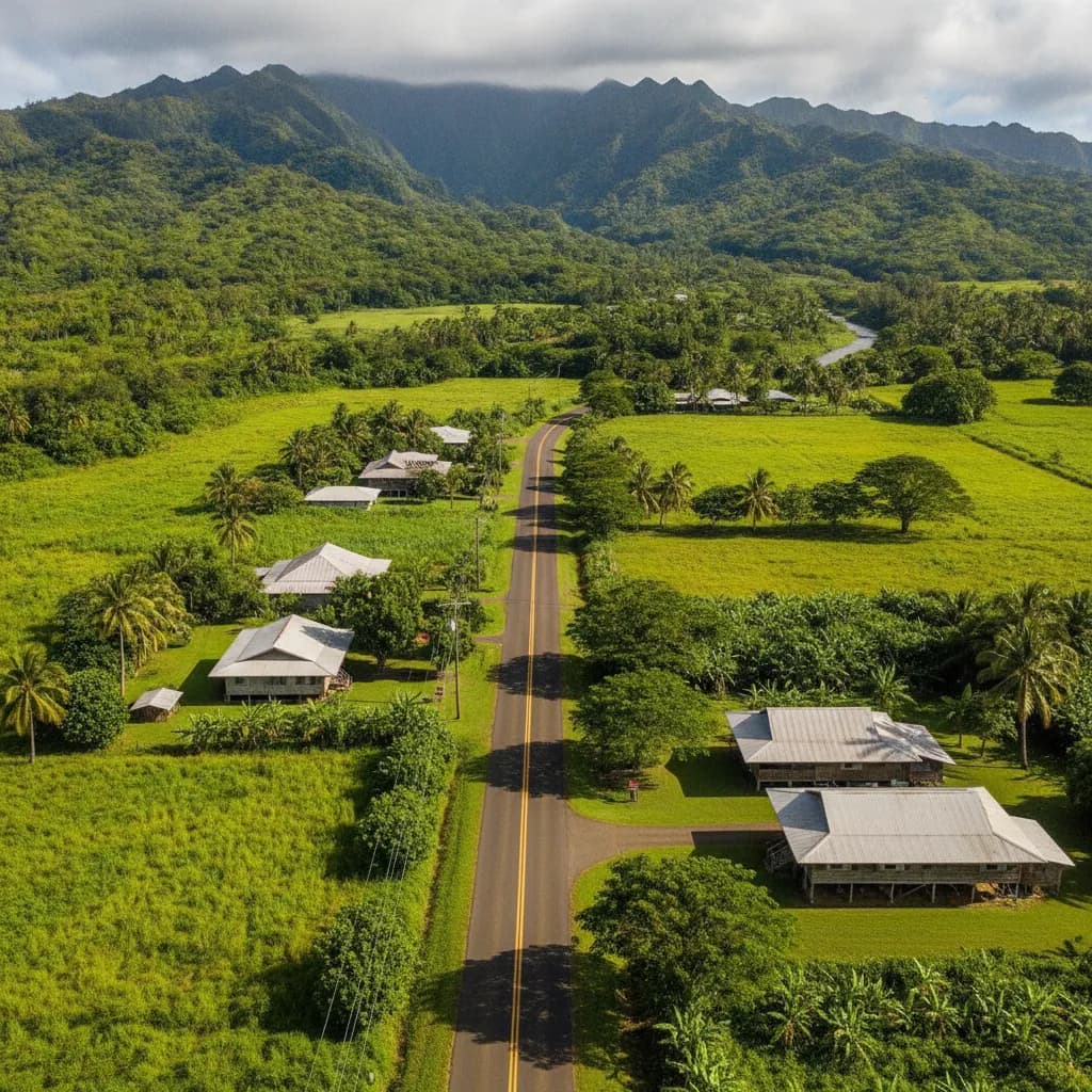 View of Wailua Homesteads, HI