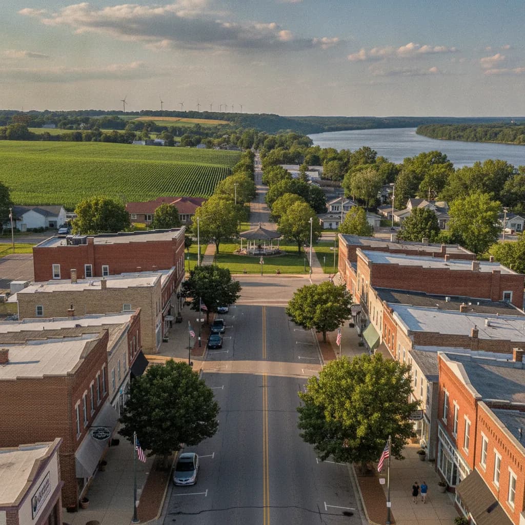 View of Camanche, IA