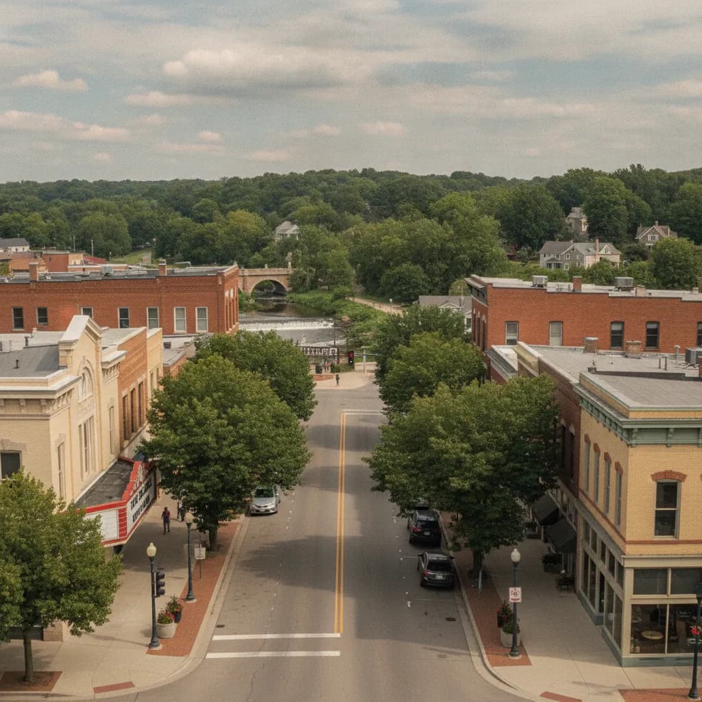 View of Cedar Falls, IA
