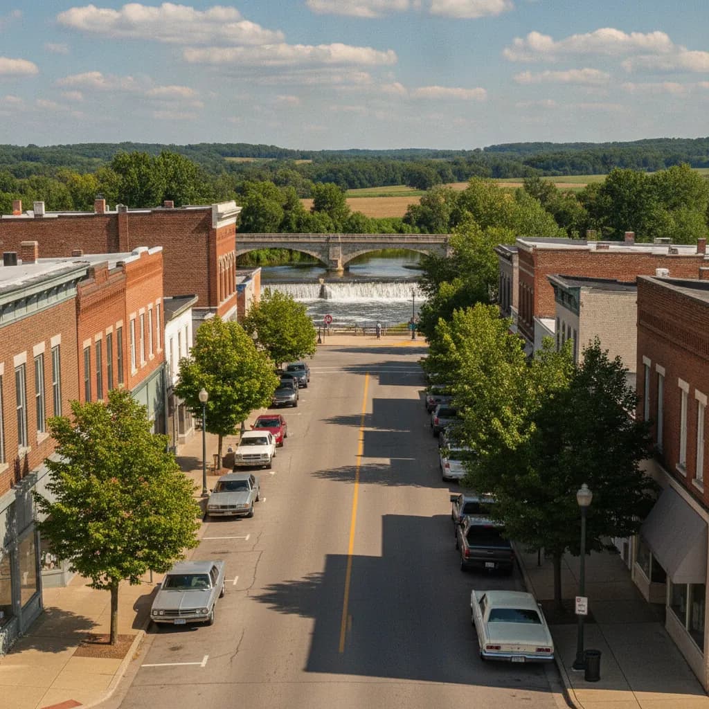 View of Charles City, IA