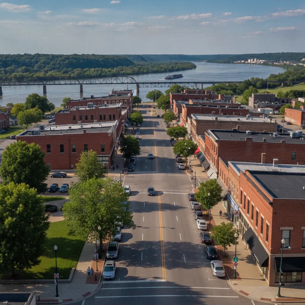 View of Clinton, IA
