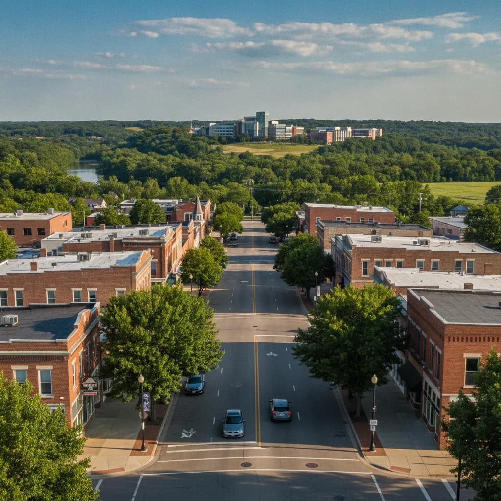 View of Coralville, IA