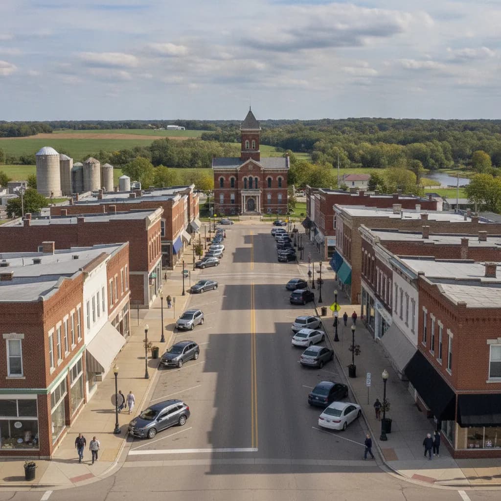 View of Estherville, IA