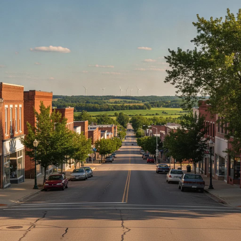 View of Harlan, IA