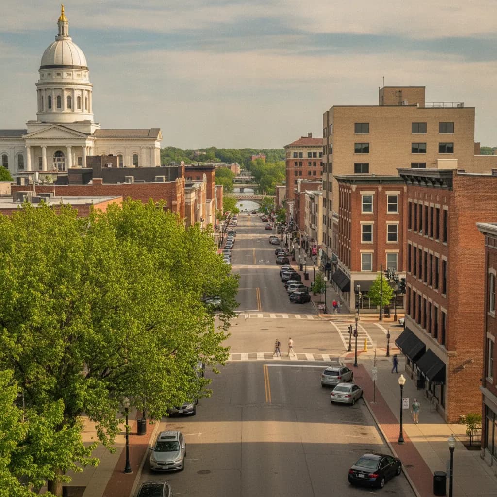 View of Iowa City, IA