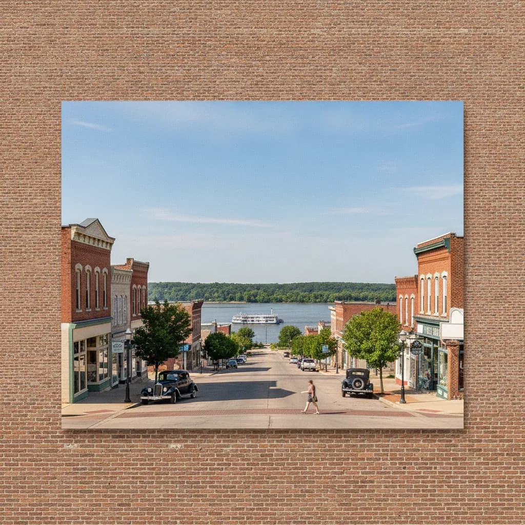 View of Le Claire, IA