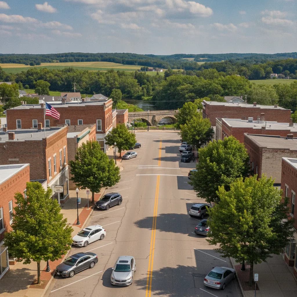 View of Manchester, IA