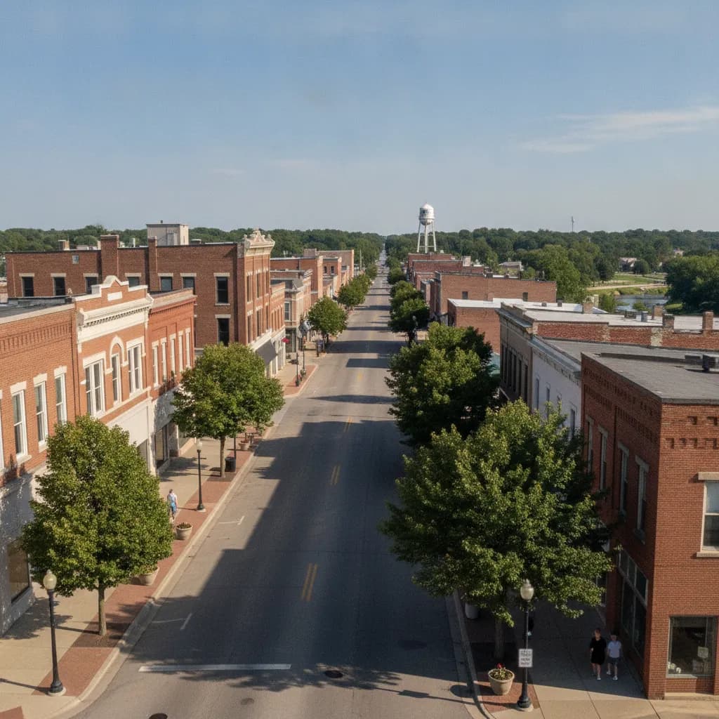 View of Mason City, IA