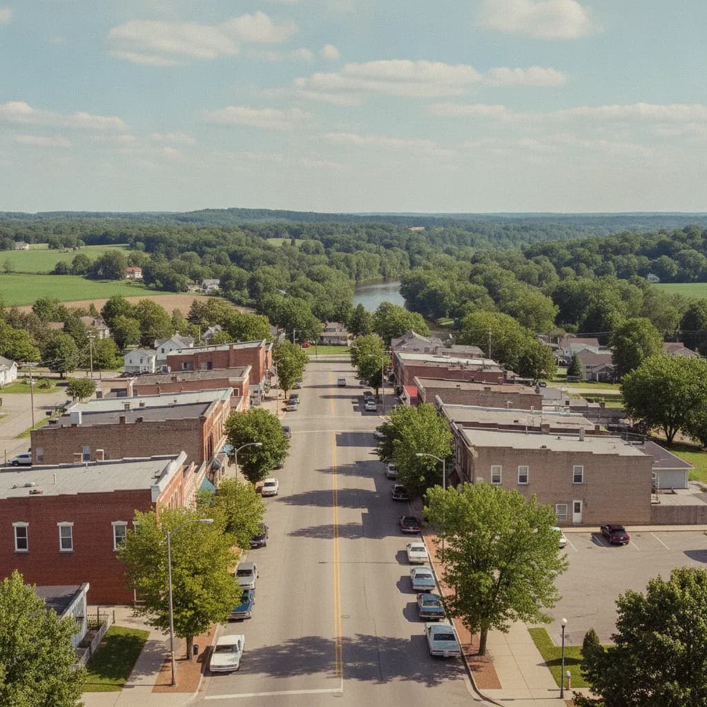 View of Monticello, IA