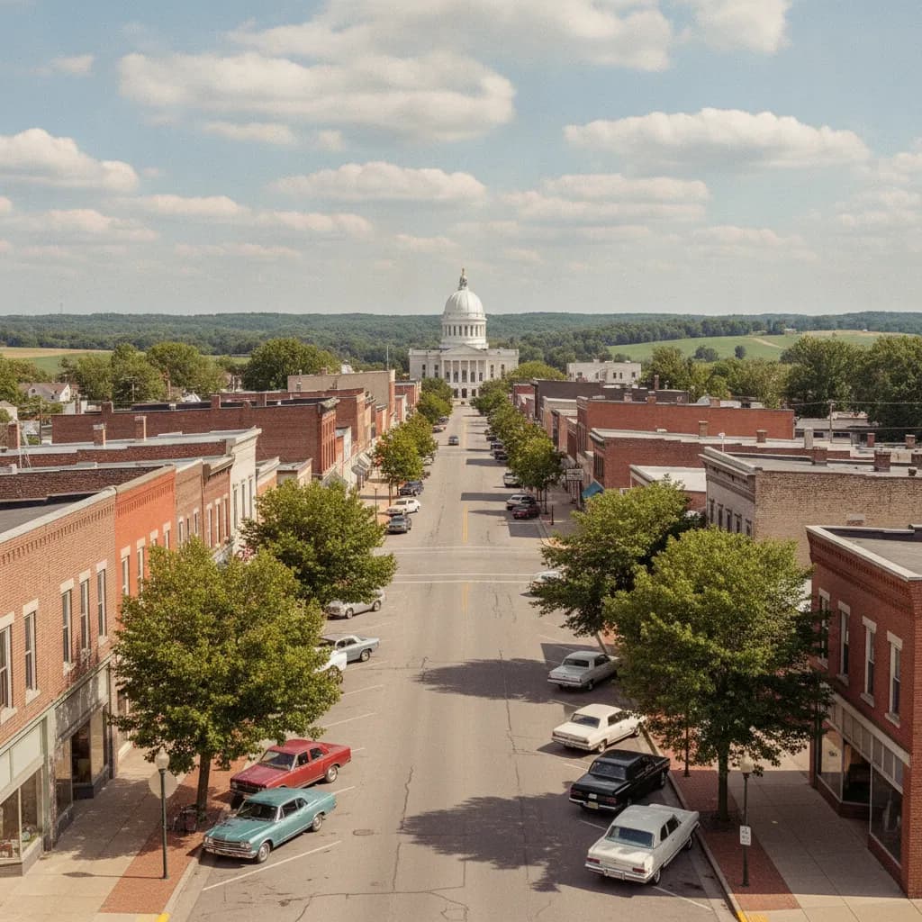 View of Mount Pleasant, IA